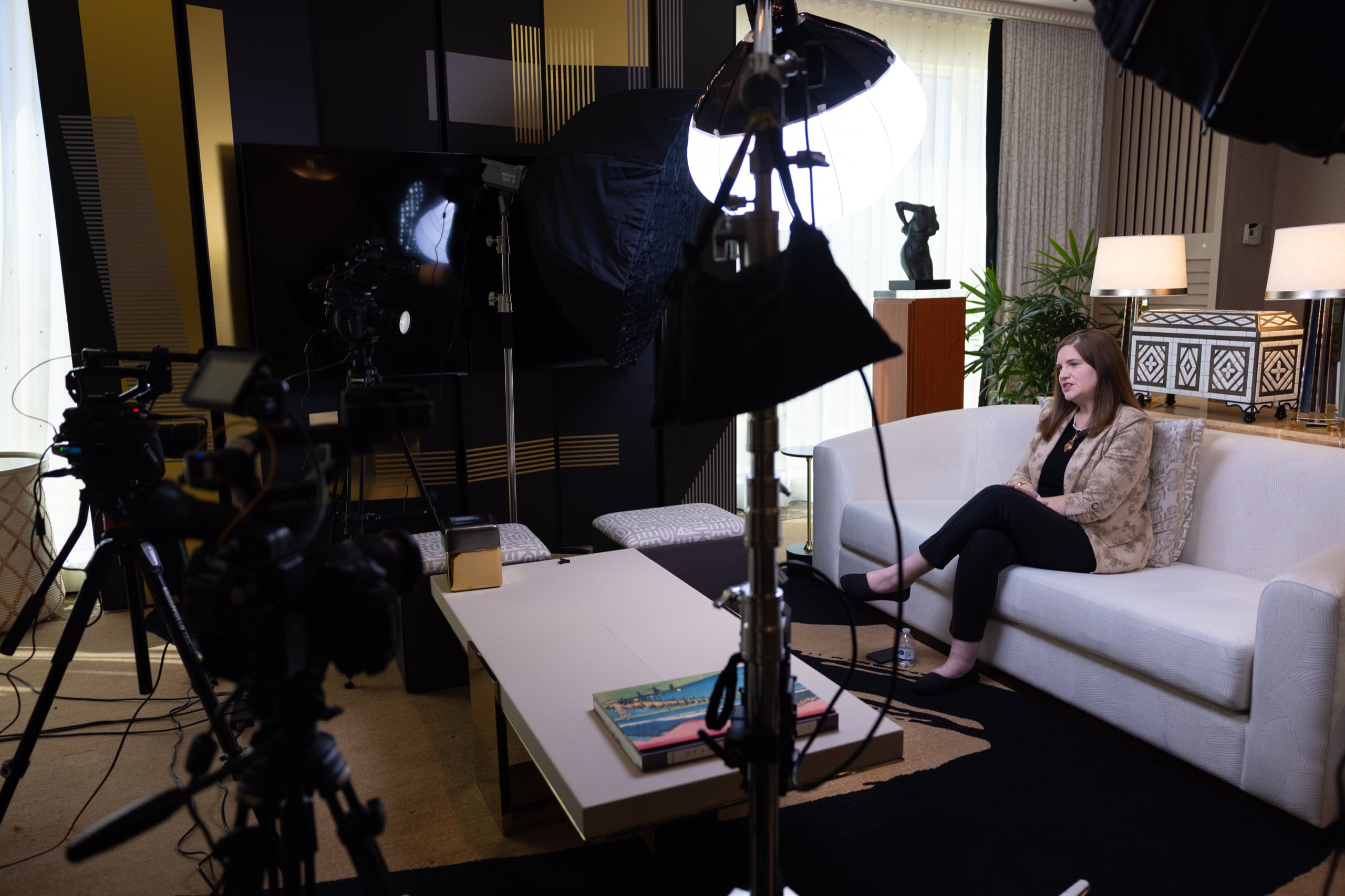 Behind the scenes of a Broadcast Your Authority video production